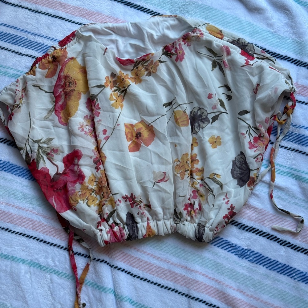 Floral Crop Top - Multicolor